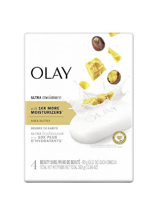 Olay صابون الجمال فائق الترطيب مع زبدة الشيا 3 أونصة 4 قطع - Image 5
