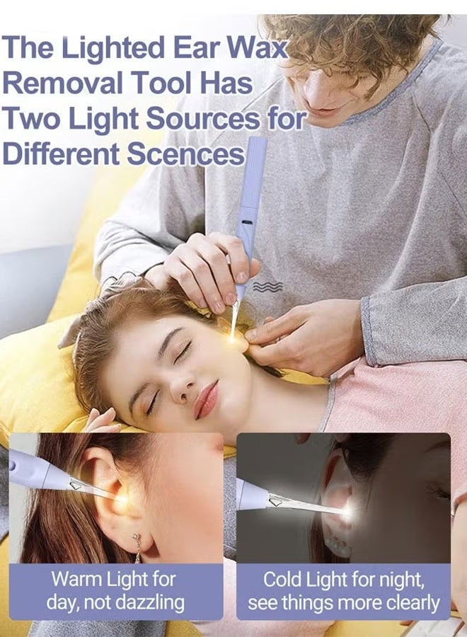 Berma Baby Ear Wax Removal Tool with Light Kids Ear Wax Remover Ear Cleaning Tool Ear Cleaner with Built-in Storage Space UANRNA Upgraded Ear Wax Removal with Light for Kids & Adults (Purple)  - Image 3