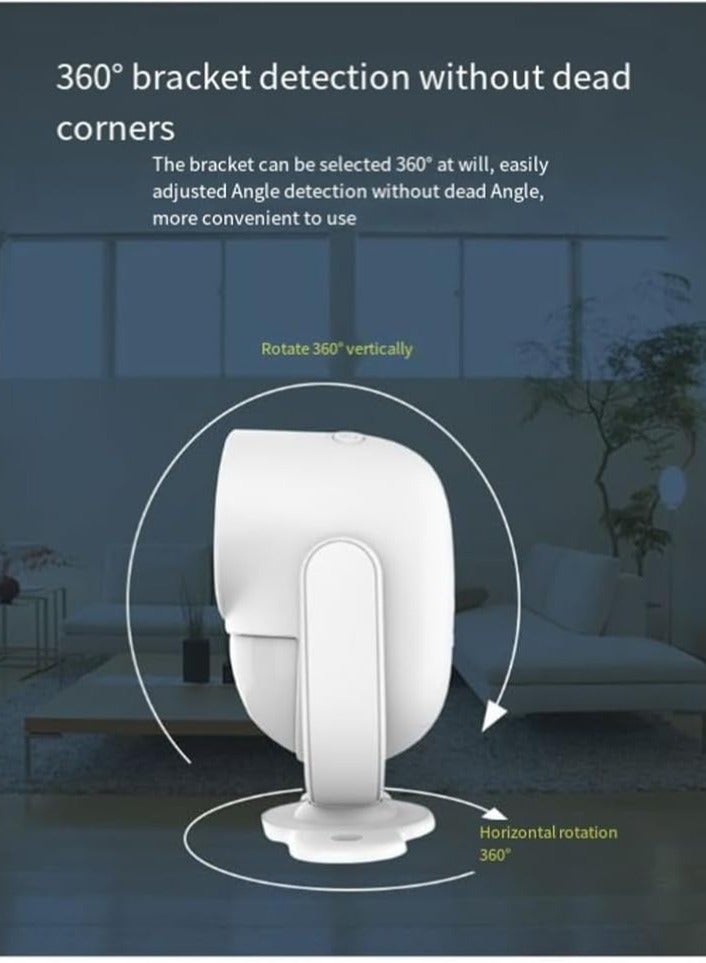 Motion Sensor Alarm, Indoor Wireless Security Alarm, Multifunctional PIR Motion Detector Alert, Anti Theft Alarm For Home And Office, (1pc, White, On Site Version, With Remote Control) - Image 2