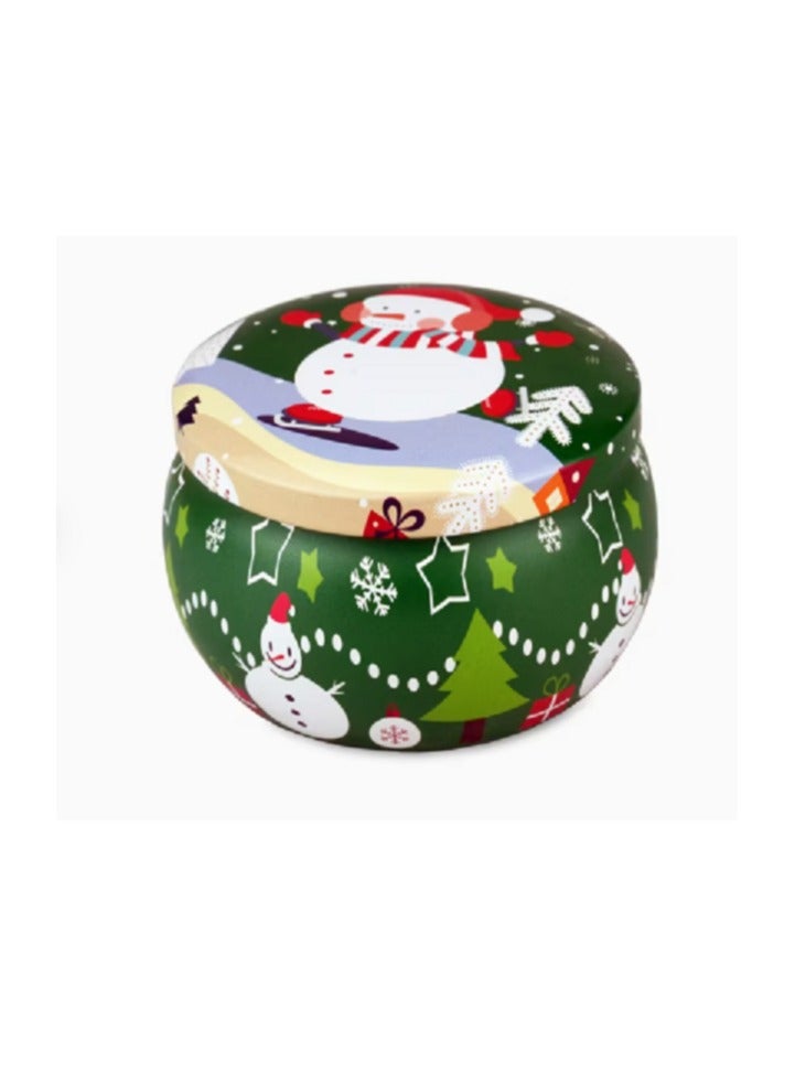 شمع راس السنة وعيد الفواحة للمكتب او البيت برسمة بابا نويل الشمع داخل عيد الميلاد صاج برائحة جميلة جدا :6*7 سم، متعدد الألوان شموع برتمان العدد 2 - Image 2