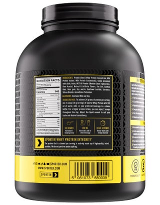 Sporter Whey Smart Blend – 4lbs | 24g Protein Per Serving | Chocolate Flavor | BCAAs for Recovery | Low Calories, No Added Sugars | Gluten-Free Protein Powder for Muscle Growth - view 2