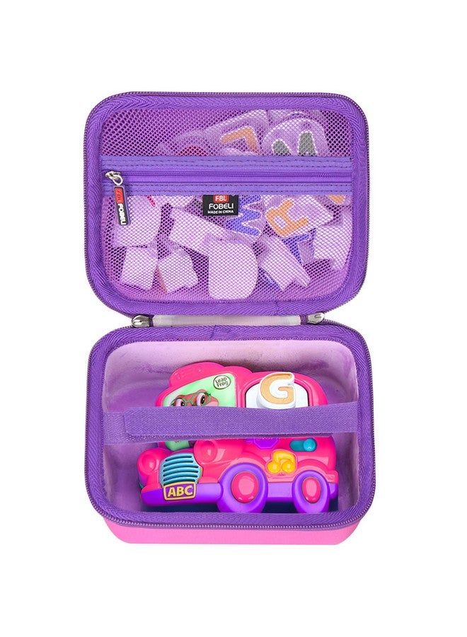 FBLFOBELI EVA Hard Carrying Case Compatible with LeapFrog Fridge Phonics Magnetic Letter Set (Pink) - Image 1