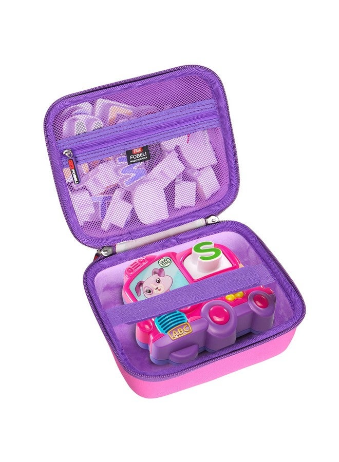 FBLFOBELI EVA Hard Carrying Case Compatible with LeapFrog Fridge Phonics Magnetic Letter Set (Pink) - Image 2