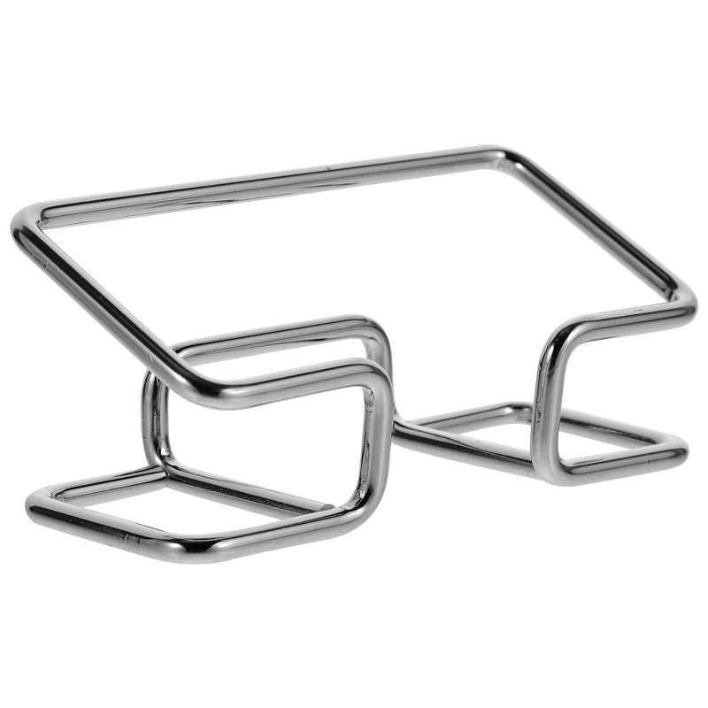 Gold And Black Metal Business Card Holder Display Stand For Desk Office Workspace - Image 2