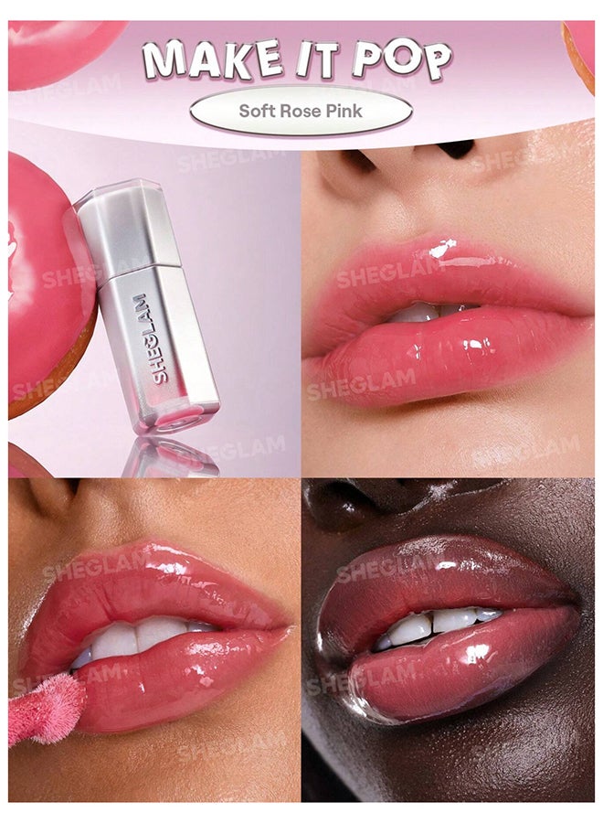 SHEGLAM Glass Lock Air Gloss-Make Lt Pop Make Lt Pop - Image 4