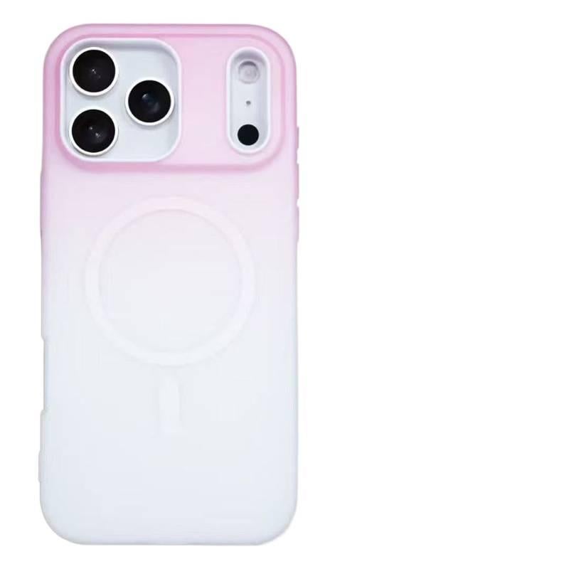 LS غطاء MagSafe بسيليكون لـ iPhone 12 Pro Max مع مقاوم للصدمات وحماية من السقوط مع مقاوم للصدمات مع مغناطيس قوي مع هلام متدرج باللون أصفر مغناطيسي من السيليكون - Image 5
