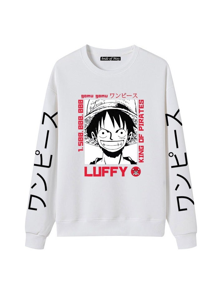 KUYING New One Piece Printed Casual Round Neck Hoodie  - Image 1