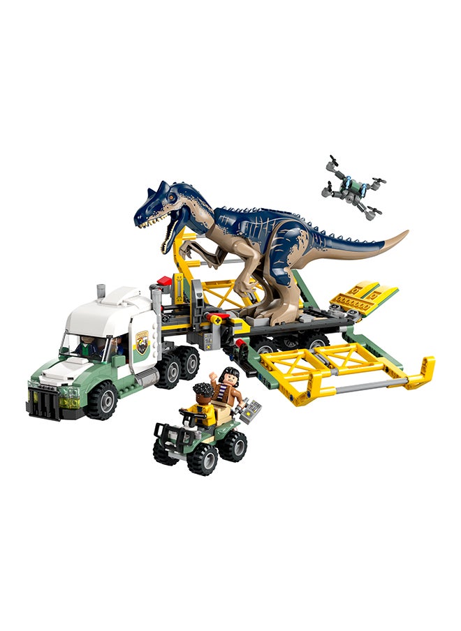 LEGO Jurassic World Dinosaur Missions: Allosaurus Transport Truck Toy, Fun Gift Idea for Kids’ Parties with Kenji, Darius and Yaz Figures for Boys and Girls Aged 8 Plus 76966  - Image 4