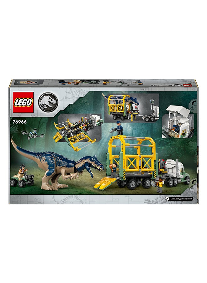 LEGO Jurassic World Dinosaur Missions: Allosaurus Transport Truck Toy, Fun Gift Idea for Kids’ Parties with Kenji, Darius and Yaz Figures for Boys and Girls Aged 8 Plus 76966  - Image 3