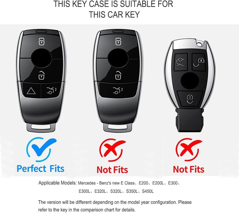 ELOHEI Premium Soft TPU Key Fob Cover for Mercedes Benz E Class and S Class - Image 3