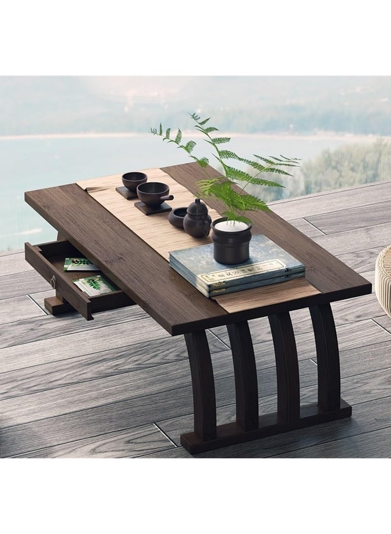 DubaiGallery Floor Low Table for Sitting On The Floor,& Table forJapanese Furniture Table for Floor Sitting Dining & Coffee - Image 4