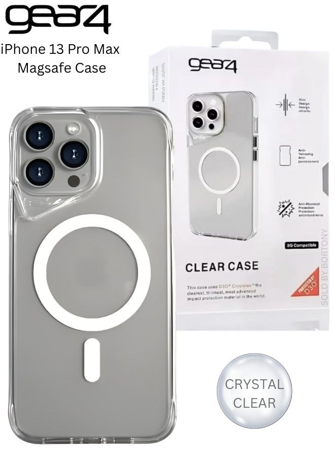 جيرفور غطاء ماج سيف لهاتف آيفون 13 برو ماكس، جراب مغناطيسي قوي شفاف مقاوم للصدمات لهاتف آيفون 13 برو ماكس، نتوء حول الكاميرا، غطاء عالي الوضوح لهاتف آيفون 13 برو ماكس - Image 1