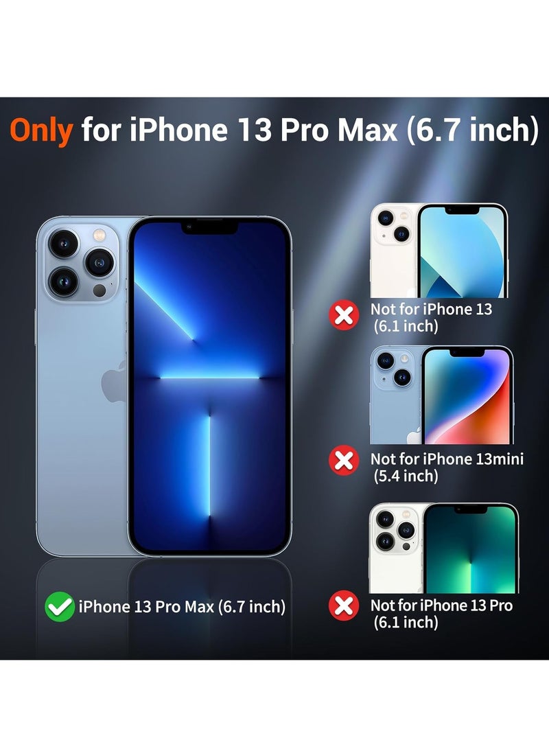 جيرفور غطاء ماج سيف لهاتف آيفون 13 برو ماكس، جراب مغناطيسي قوي شفاف مقاوم للصدمات لهاتف آيفون 13 برو ماكس، نتوء حول الكاميرا، غطاء عالي الوضوح لهاتف آيفون 13 برو ماكس - Image 2