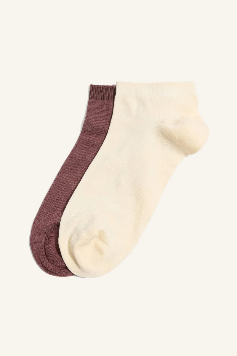 Woman 2 piece Seamless Modal Short Socks