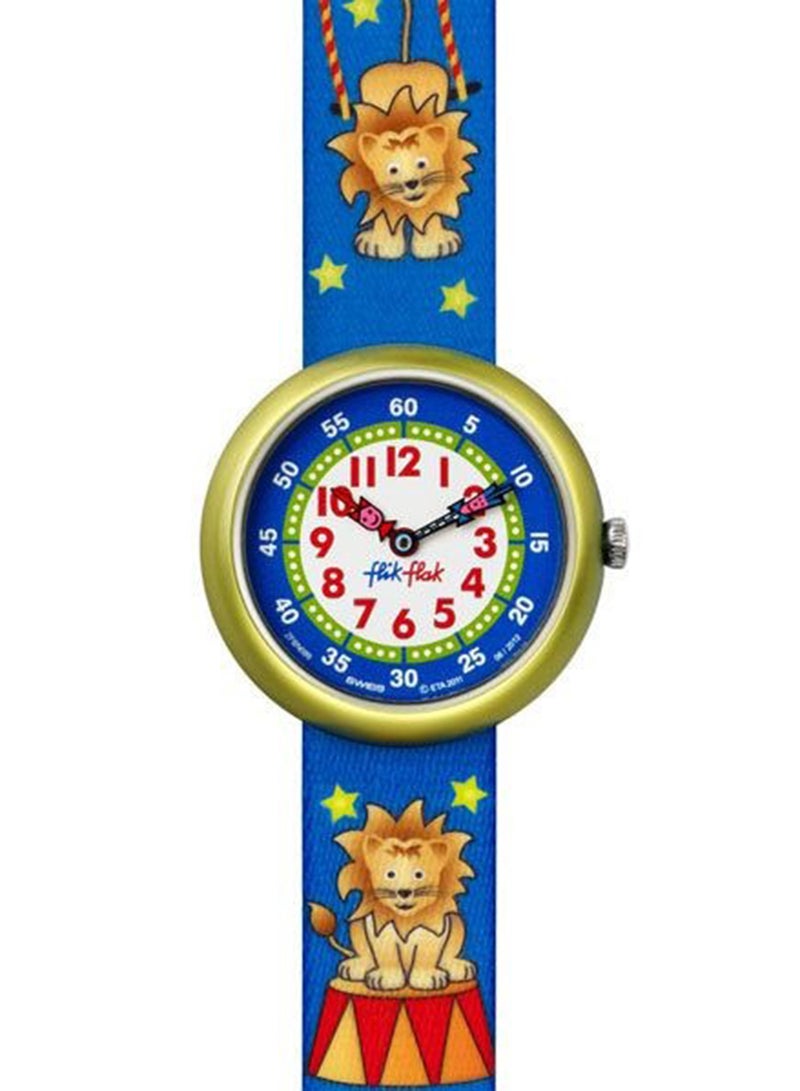 Swatch Kids Unisex Funny Lion Party Quartz Movement Water Resistant Wrist Watch - 32 Mm - Image 1