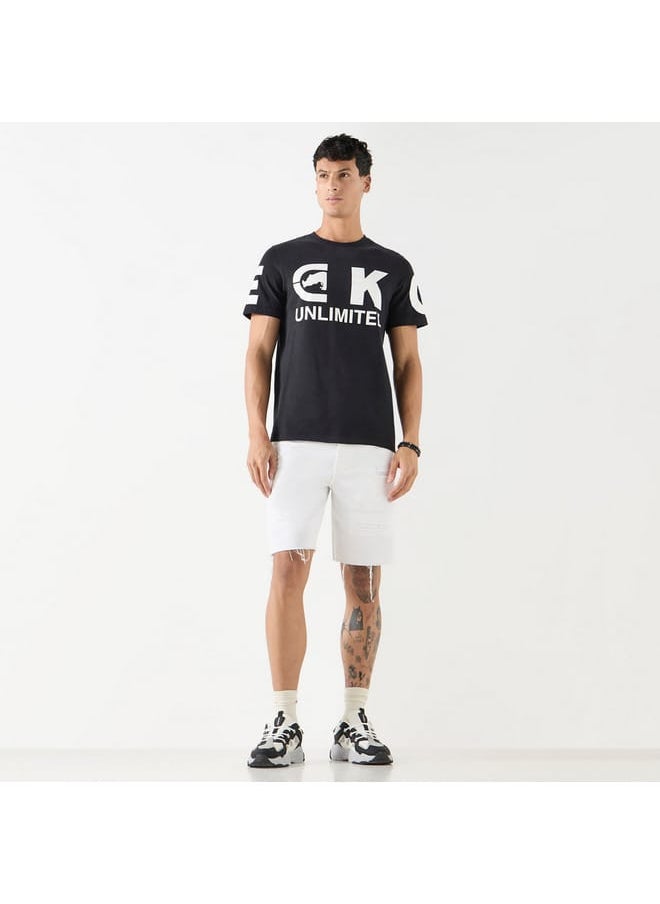 Ecko Unltd. - Ecko Unltd Logo Print Crew Neck T-shirt with Short Sleeves - Image 1