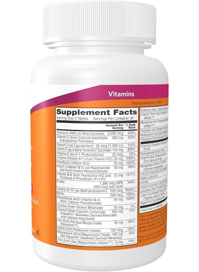 Now Foods 90 Tablet Eve Women's Multivitamin Supplement - Image 2