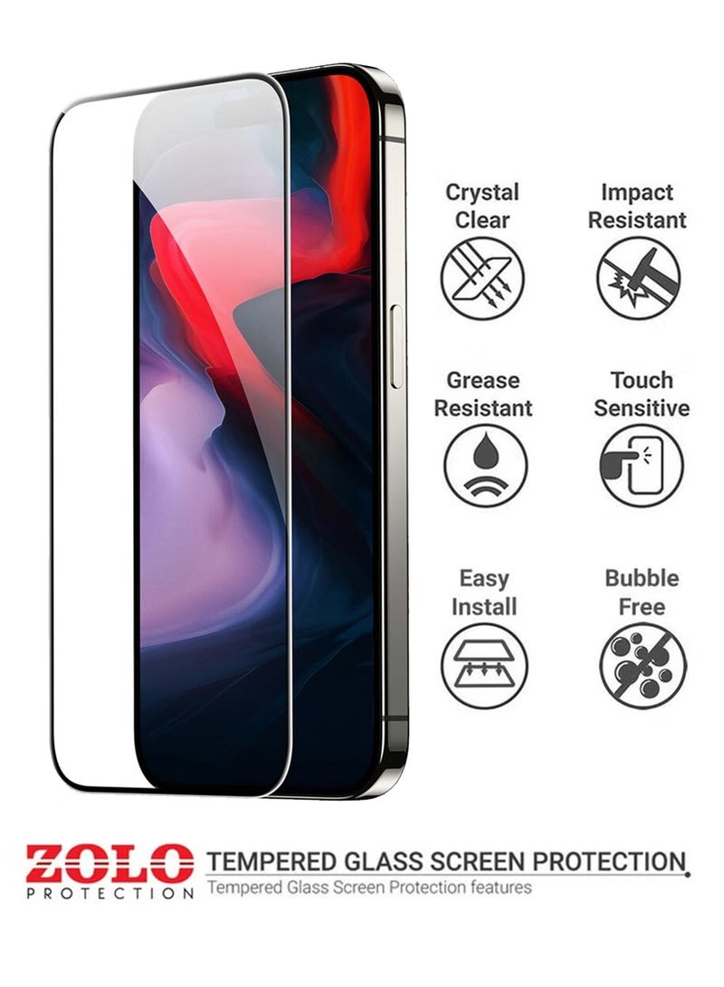 Zolo Protective Clear Case Cover and 2Pcs 9D Tempered Glass Ultra Clear Screen Protector For Apple iPhone XS Max - Image 2