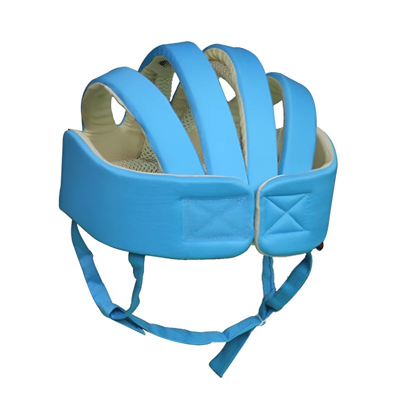 ESUPPORT Baby Adjustable Helmet, Kid Soft Cushion Harnesses Cap, Toddler Infant Hat When Learning to Crawl Walk Play (Blue) - Image 3