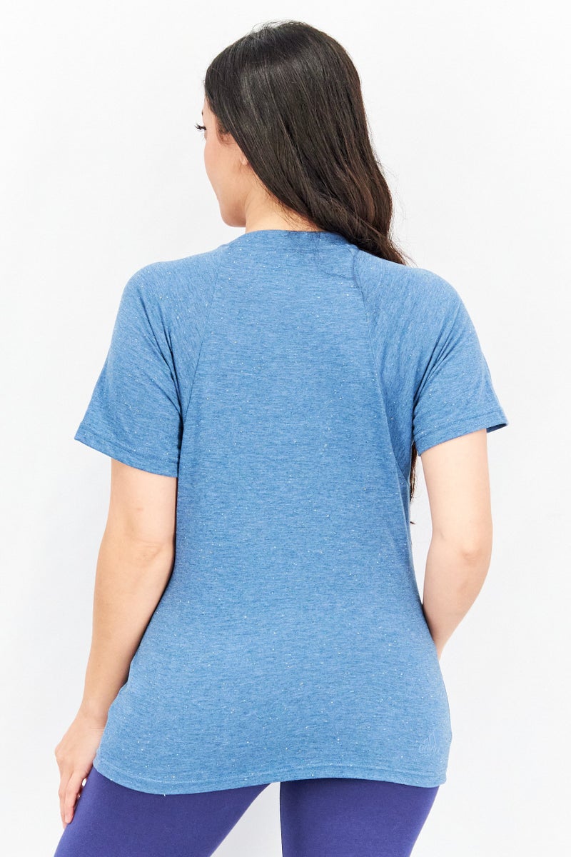 Adidas Women Sportswear Fit Future Icon Winners Tees, Teal Blue - Image 4