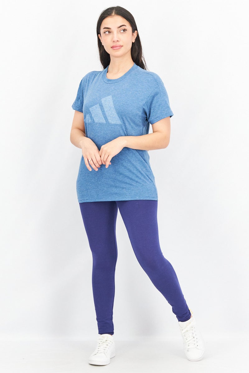 Adidas Women Sportswear Fit Future Icon Winners Tees, Teal Blue - Image 3
