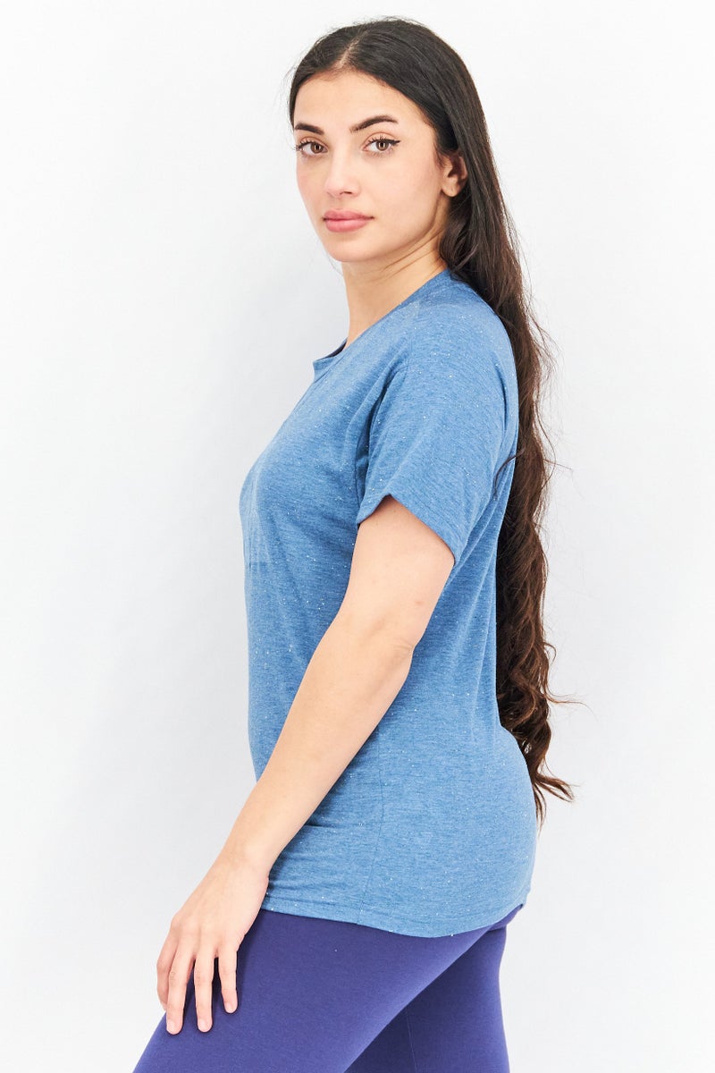 Adidas Women Sportswear Fit Future Icon Winners Tees, Teal Blue - Image 2