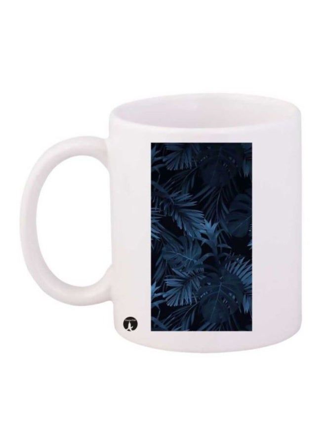 RKN Plants Printed Mug White/Blue/Black - Image 1