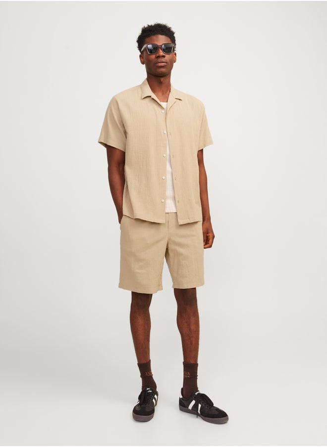 JACK & JONES Textured Resort Collar Regular Fit Shirt  - Image 3