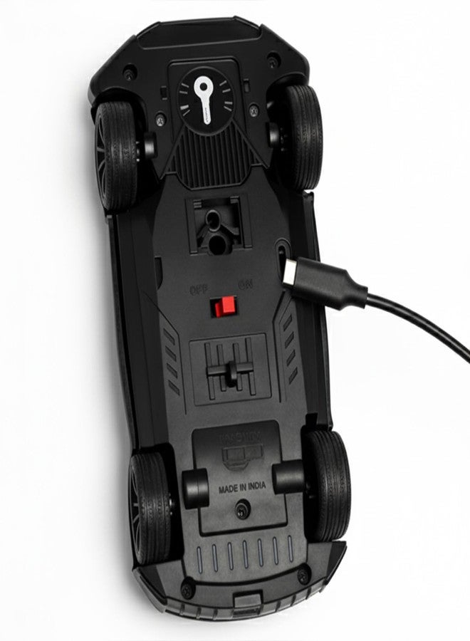 Lifelong Rechargeable Remote Control Car for Kids | 2.4GHz, LED Headlights, Up to 90 to 120 min Non-Stop Play Time, 125ft Remote Range, Type-C Charging, Anti-Skid Tyres, BIS Certified, USB Cable - Image 5