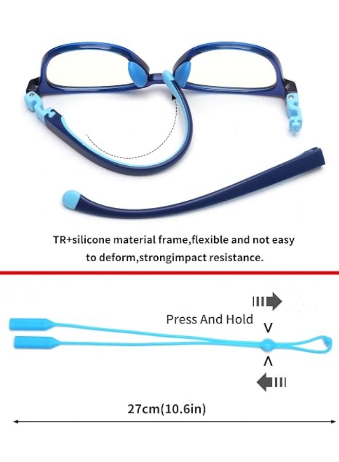 HOTERA Kids Blue Light Glasses, TR90 Computer Gaming Glasses for Girls and Boys Age 3-10, Anti Blue Ray Eyeglasses - Image 4