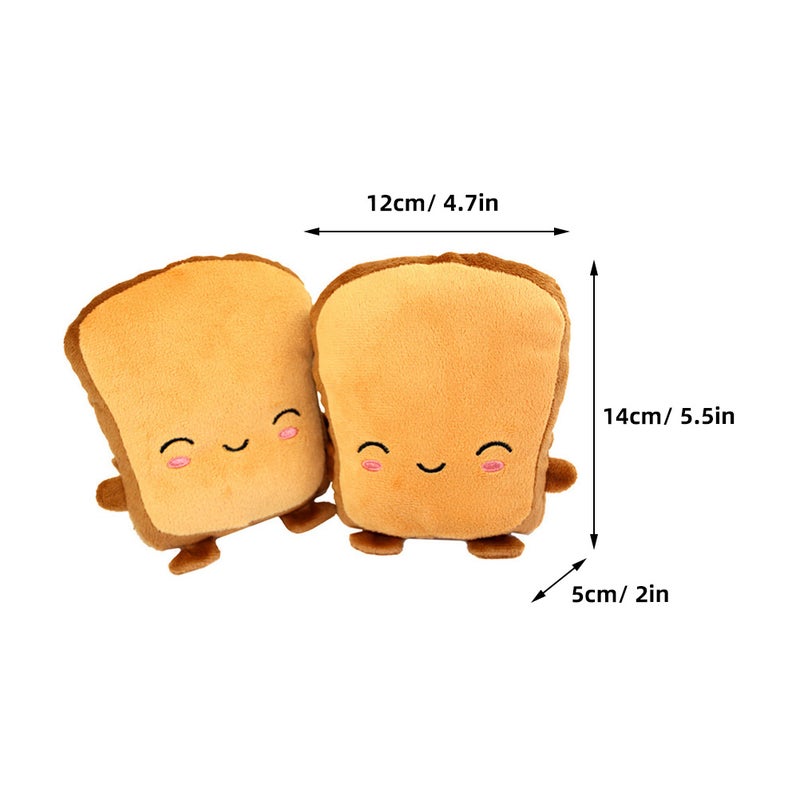 2 Pairs of USB Heated Gloves Warm Heated Gloves Adorable Bread Gloves Heating Cartoon Gloves - Image 2