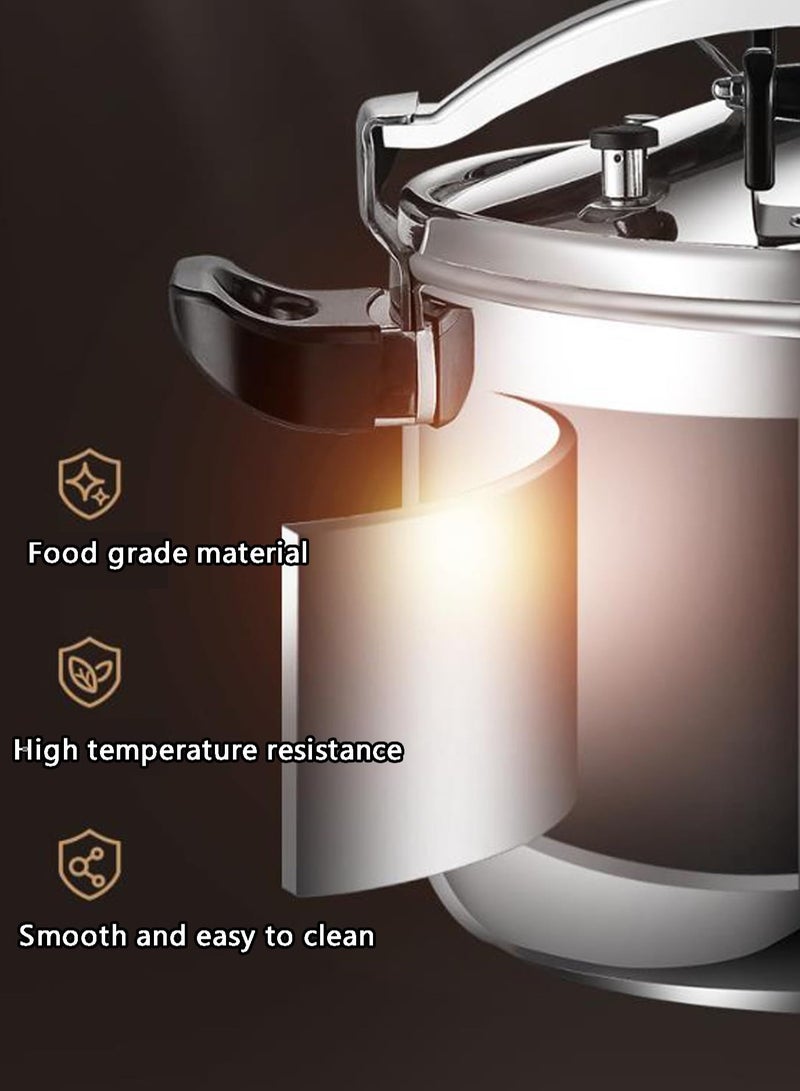 Bukela Explosion-Proof Safety Pressure Cooker | 304 Stainless Steel Double Bottom Cooking Pot for Gas & Induction Stoves | Fast Cooking & Durable Kitchenware - Image 5