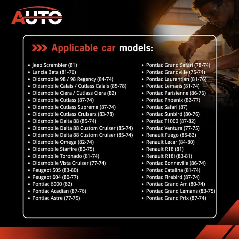 AUTO OCCASION وحدة التحكم في الإشعال 4 دبوس متوافقة مع American Motors Buick Cadillac Checker Chevy Fiat GMC Jeep Lancia Peugeot Renault D1906 - Image 3