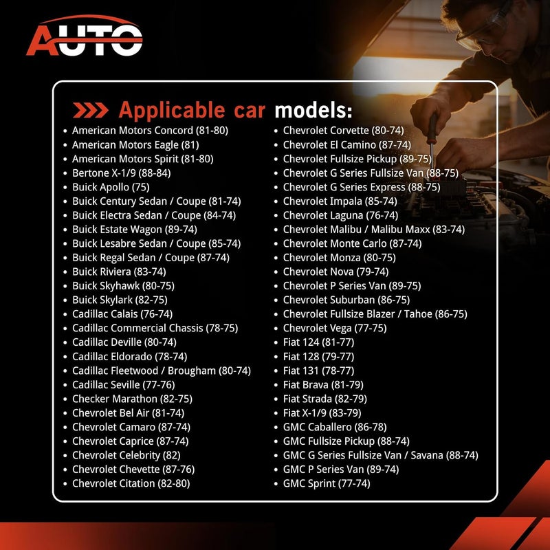 AUTO OCCASION وحدة التحكم في الإشعال 4 دبوس متوافقة مع American Motors Buick Cadillac Checker Chevy Fiat GMC Jeep Lancia Peugeot Renault D1906 - Image 2