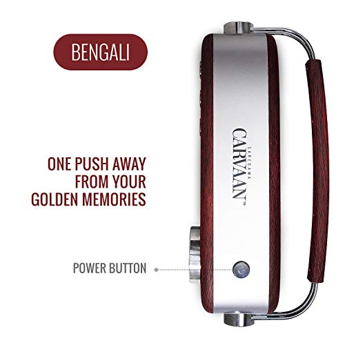 Carvaan Saregama Carvaan Bengali - Portable Music Player with 5000 Preloaded Songs, FM/BT/AUX (Cherrywood Red) - Image 5