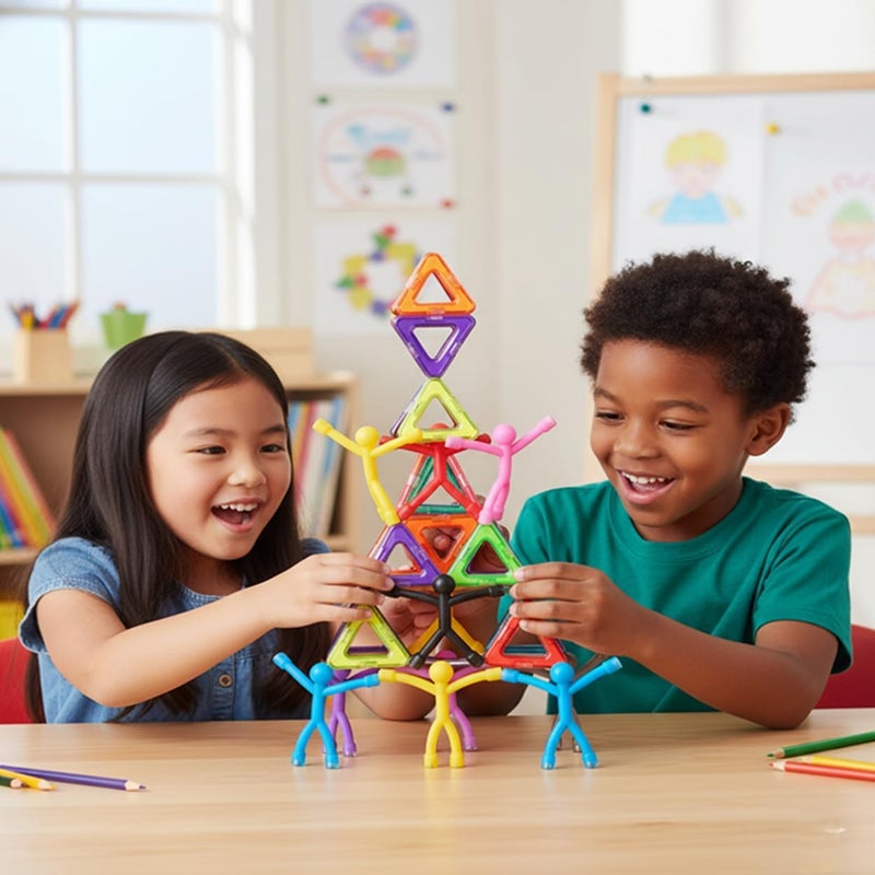 MAGMEN Magnetic Travel Toys: Stretchy, Fun, and Educational Fidget Toys for Kids and Adults Ages 3 and up 10 Solid - Image 3