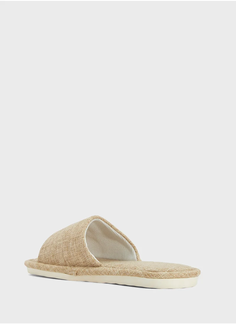 سفنتي فايف Open Toe Cozy Home Slippers