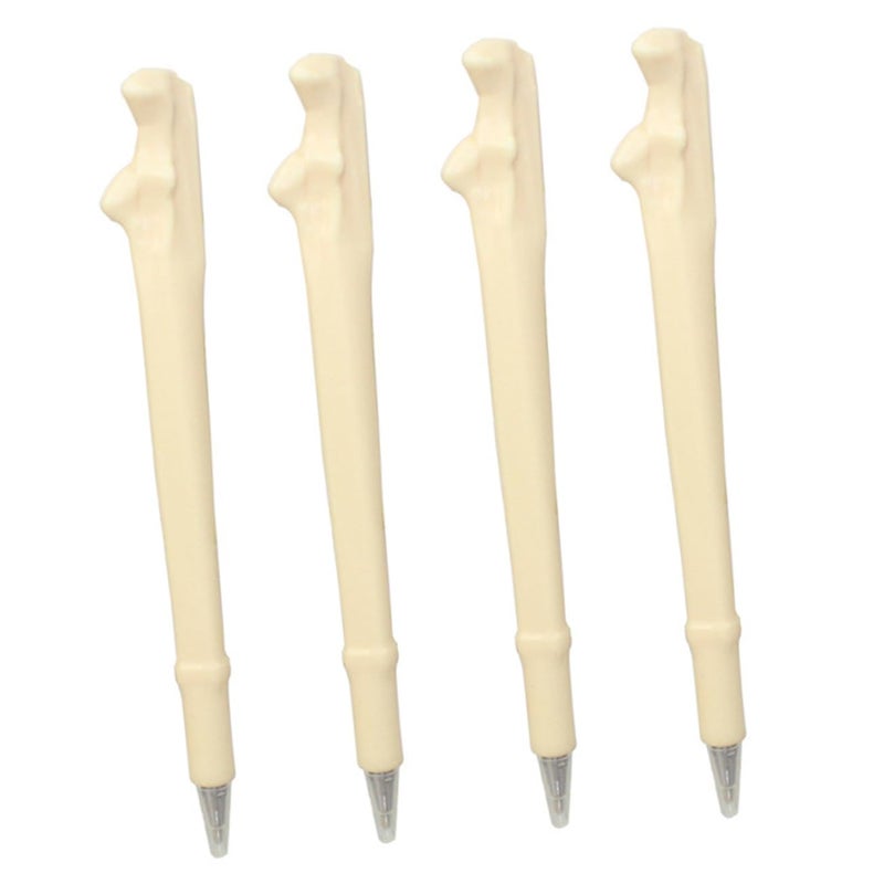 4Pcs Novelty Bone Shape Ballpoint Pens Random Colors For Party Gifts - Image 2