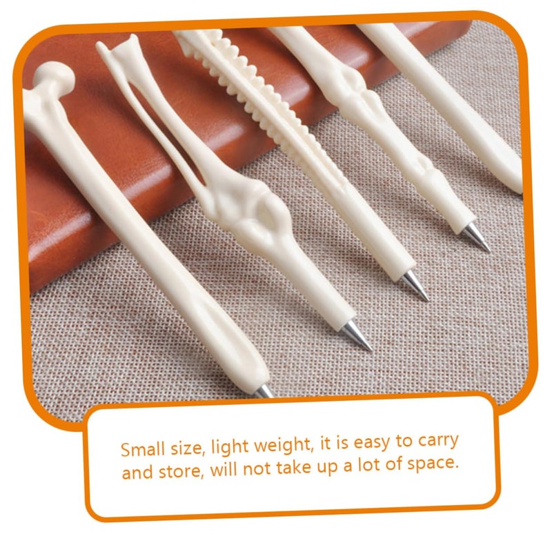 4Pcs Novelty Bone Shape Ballpoint Pens Random Colors For Party Gifts - Image 5