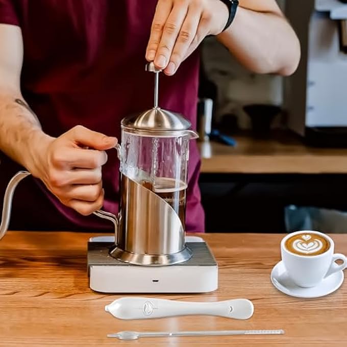 ريحني قلم فن اللاتيه، قلم لاتيه كهربائي، قلم قهوة كهربائي، قلم توابل لكعكة القهوة وفن الطعام الآخر، تصميم إبداعي مع ملح القرفة، مطحون قهوة ناعمة أو سكر أبيض مكسور - Image 4