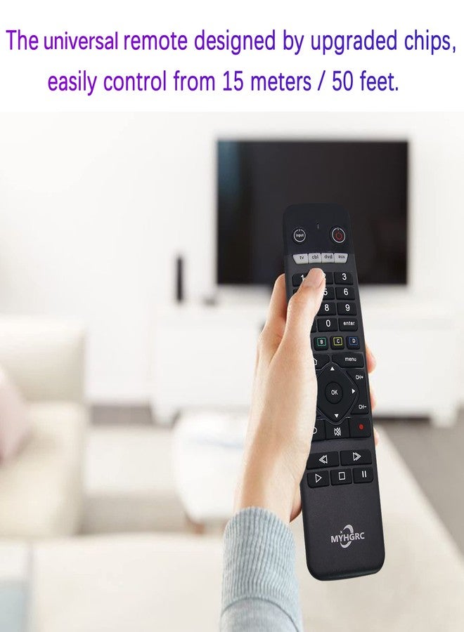 MYHGRC 4-in-1 Universal Remote Control for Roku/Vizio/Sonic/Zenith/Samsung/LG/Sony/Technics/Xbox/Streaming Media Player/DVD Combo/CBL/VCR, Most Streamers and Other A/V Devices. - Image 5