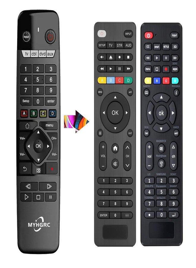MYHGRC 4-in-1 Universal Remote Control for Roku/Vizio/Sonic/Zenith/Samsung/LG/Sony/Technics/Xbox/Streaming Media Player/DVD Combo/CBL/VCR, Most Streamers and Other A/V Devices. - Image 1