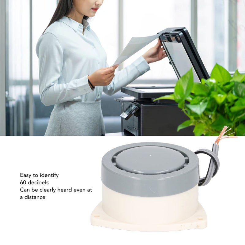 جهاز إنذار إلكتروني BERM جرس صوتي مستمر 60DB مكون دائري مقاوم للاشتعال PC DC24V - Image 2