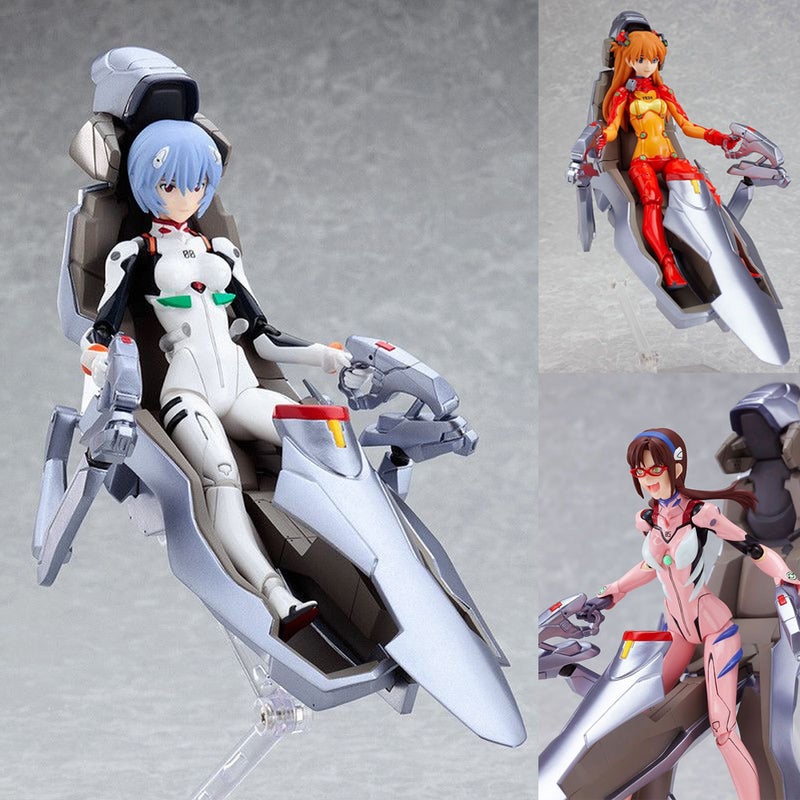 Evangelion Rei, Asuka and Mari Action Figure Model Statue - Image 2