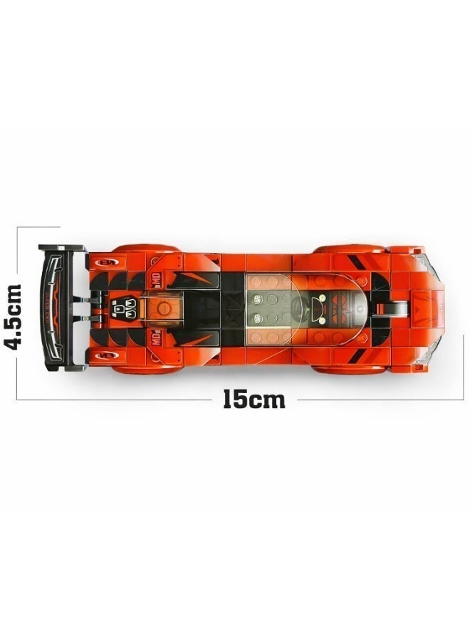 Qman MineCity Red Sports Car Building Set – 198 PCS with Driver Minifigure | High-Speed Racing Toy Vehicle for Kids - Image 4