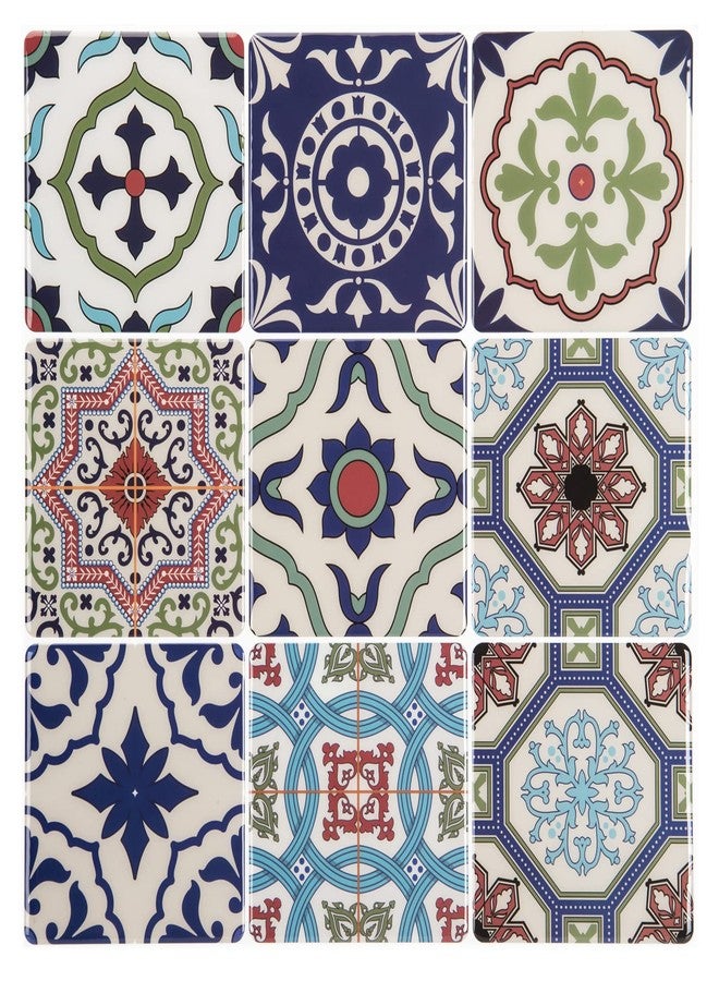 LONGKING Peel and Stick Backsplash Tile Stickers, Pistachio and Blue Tile for Kitchen, Stick on Wall Tiles (10 Sheets) - Image 1