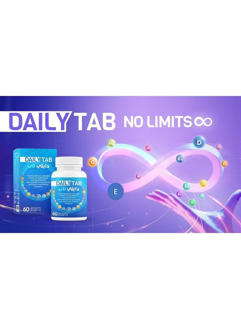 NHS Daily Tab Multivitamins & Multiminerals 60 Chewable Tablets - Image 4