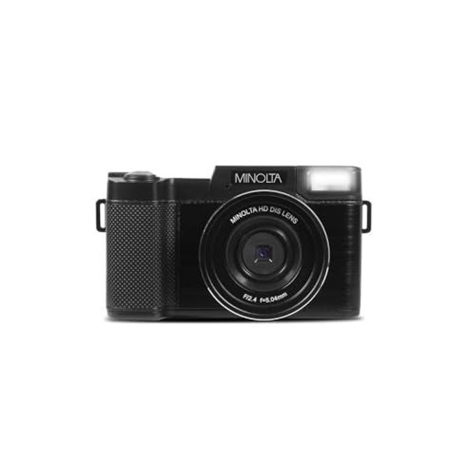 Minolta 30Mp Digital Camera  2.7K Ultra Hd Video, 3-Inch 180 Lcd Screen, Face Detection, Anti-Shake, 9 Scene Modes, Photo Burst, Panorama, Cmos Sensor, 32Gb Card (Black) - Image 2