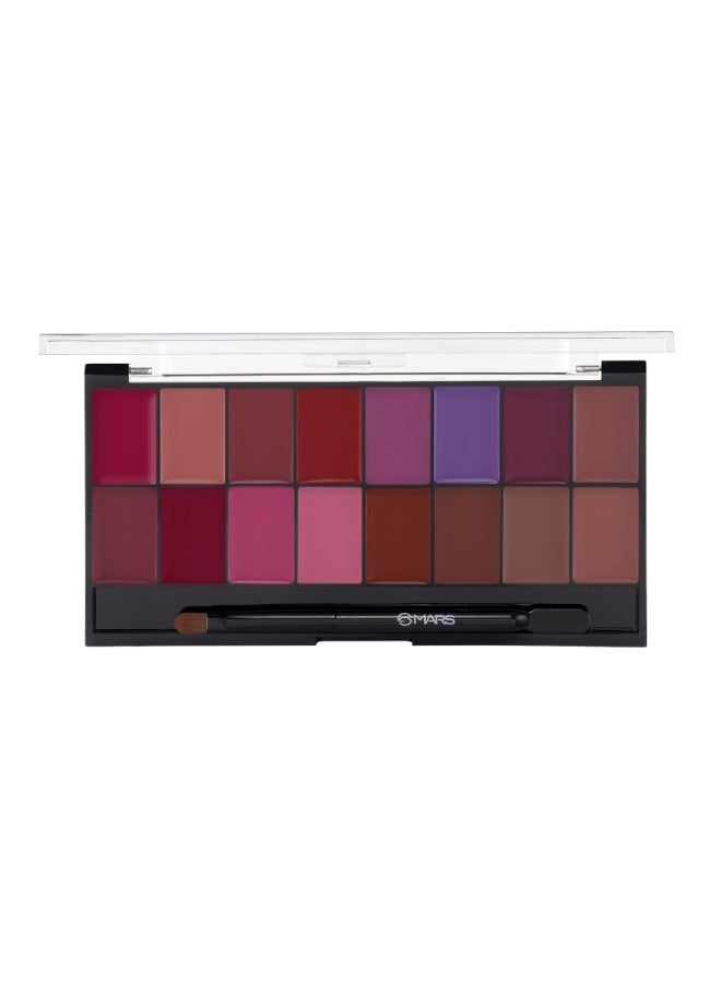 مارس لوحة شفاه مارس إنفينيتي | شبه مطفي | ١٦ لونًا لأحمر شفاه إنفينيتي | ملعقة توزيع مجانية (٣٦ غرامًا) (٠٢-متعدد الألوان) - Image 2