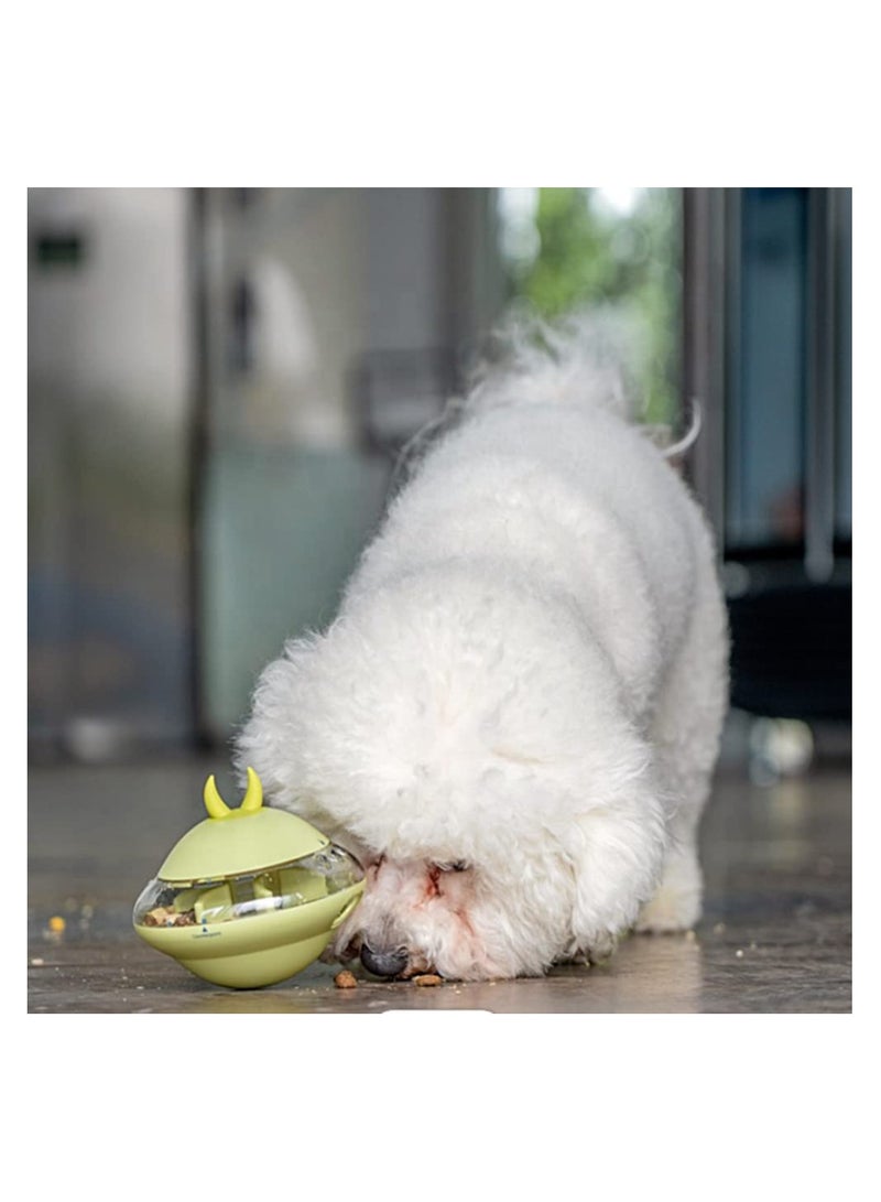 Zikra UFO Shaped Interactive Toy, Treat Dispensing Dog Toy Pet Treat Dispenser Playful Canine Toy Interactive Dog Game  Rotating Food Puzzle for Dogs and Puppies, Dog Enrichment Toys(Pink) - Image 3